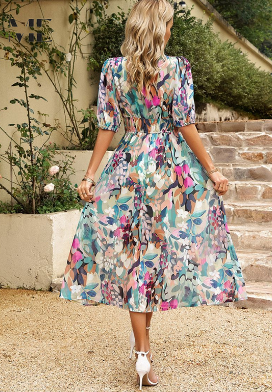 Hazel | Women's Floral Summer Midi Dress