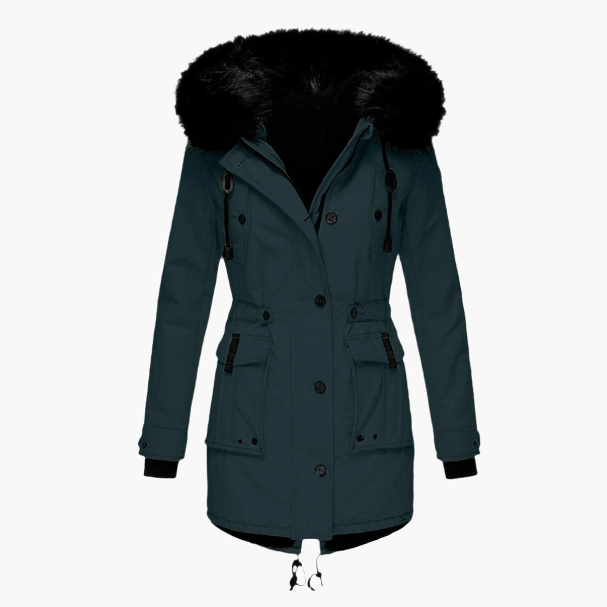 Brigitte | Women's Faux Fur Hooded Winter Parka Coat