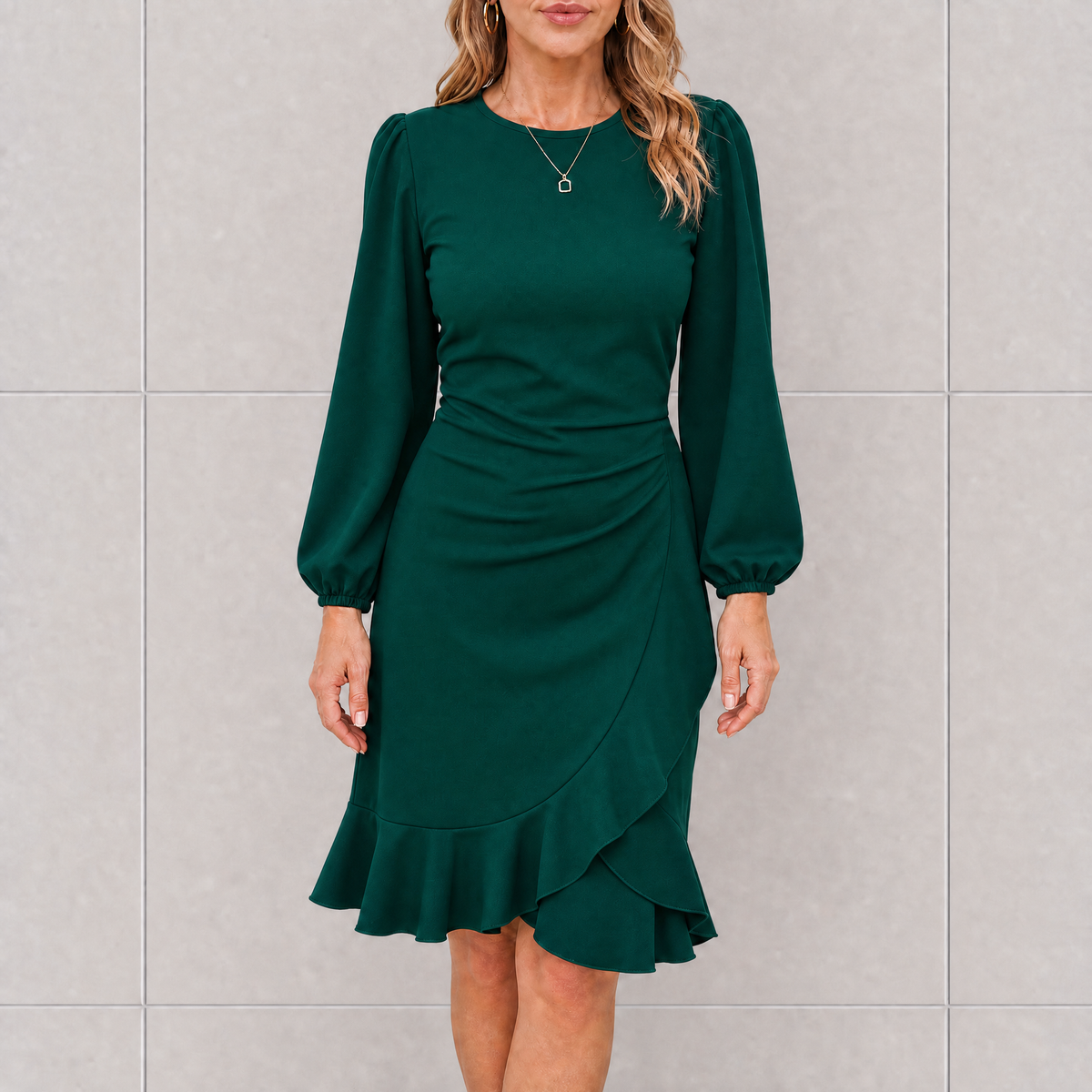 Sara | Women's Ruffle Hem Cocktail Mini Dress