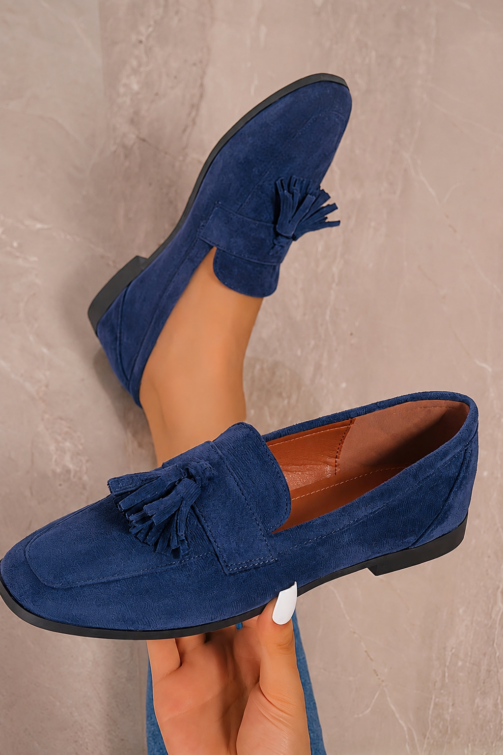 Elsie | Women's Suede Tassel Loafers