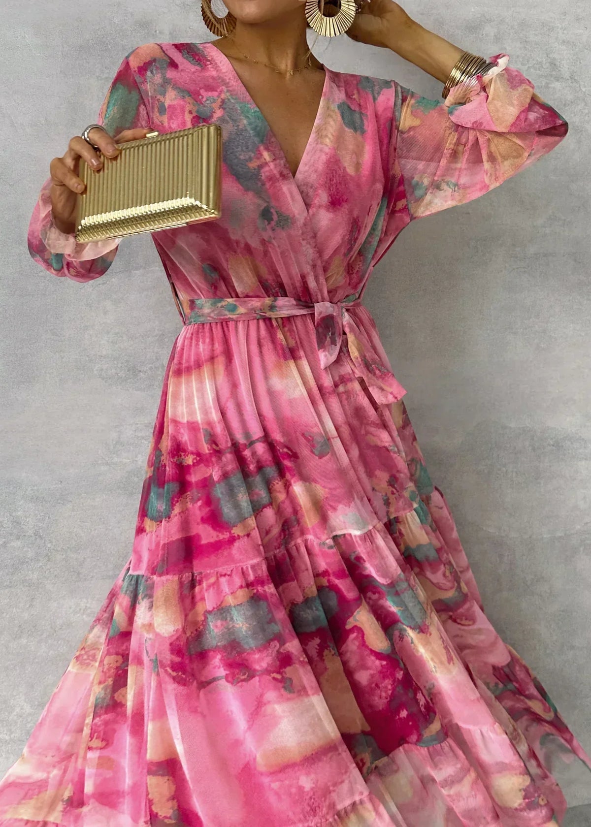 Rosa | Women's Wrap Maxi Dress