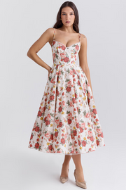 Sera | Strapless Sweetheart Ball Gown Midi Dress