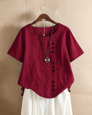 Ivy | Women's Linen Button Blouse