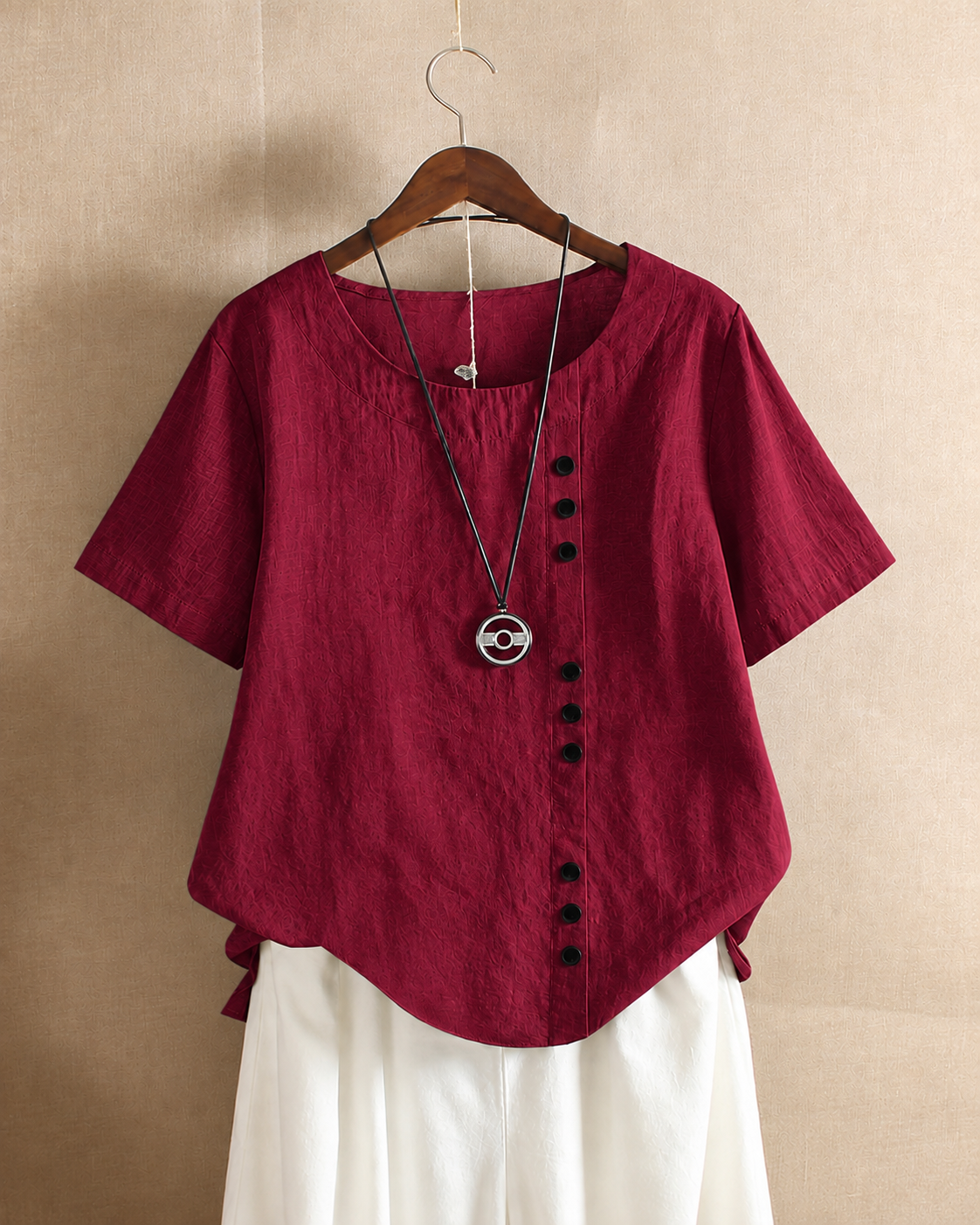 Ivy | Women's Linen Button Blouse