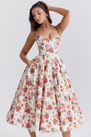 Sera | Strapless Sweetheart Ball Gown Midi Dress