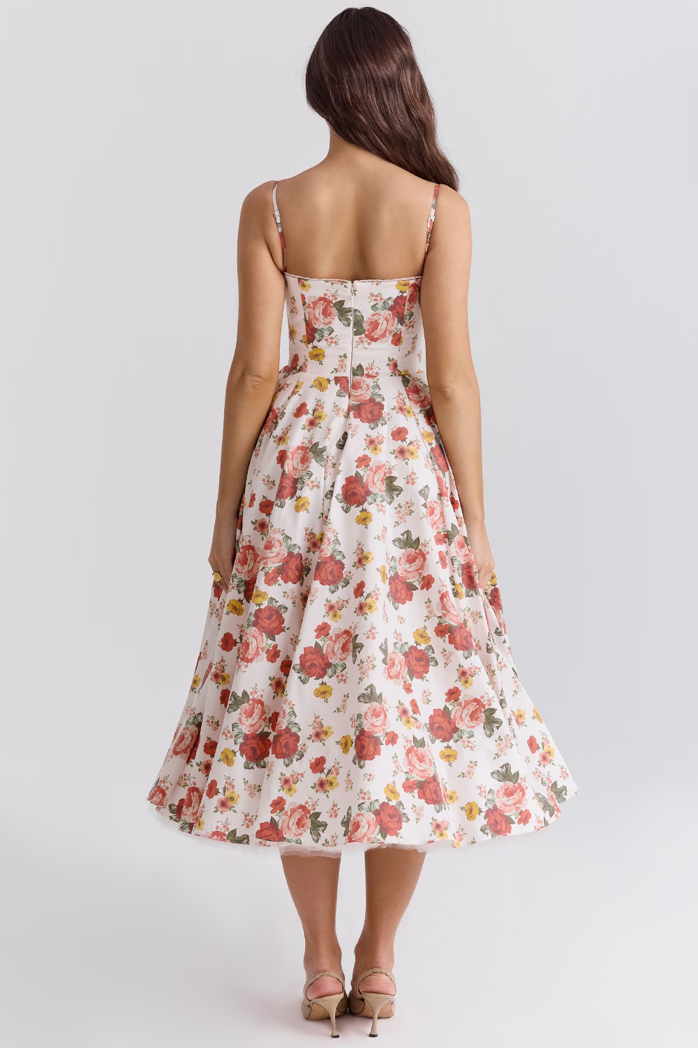Sera | Strapless Sweetheart Ball Gown Midi Dress