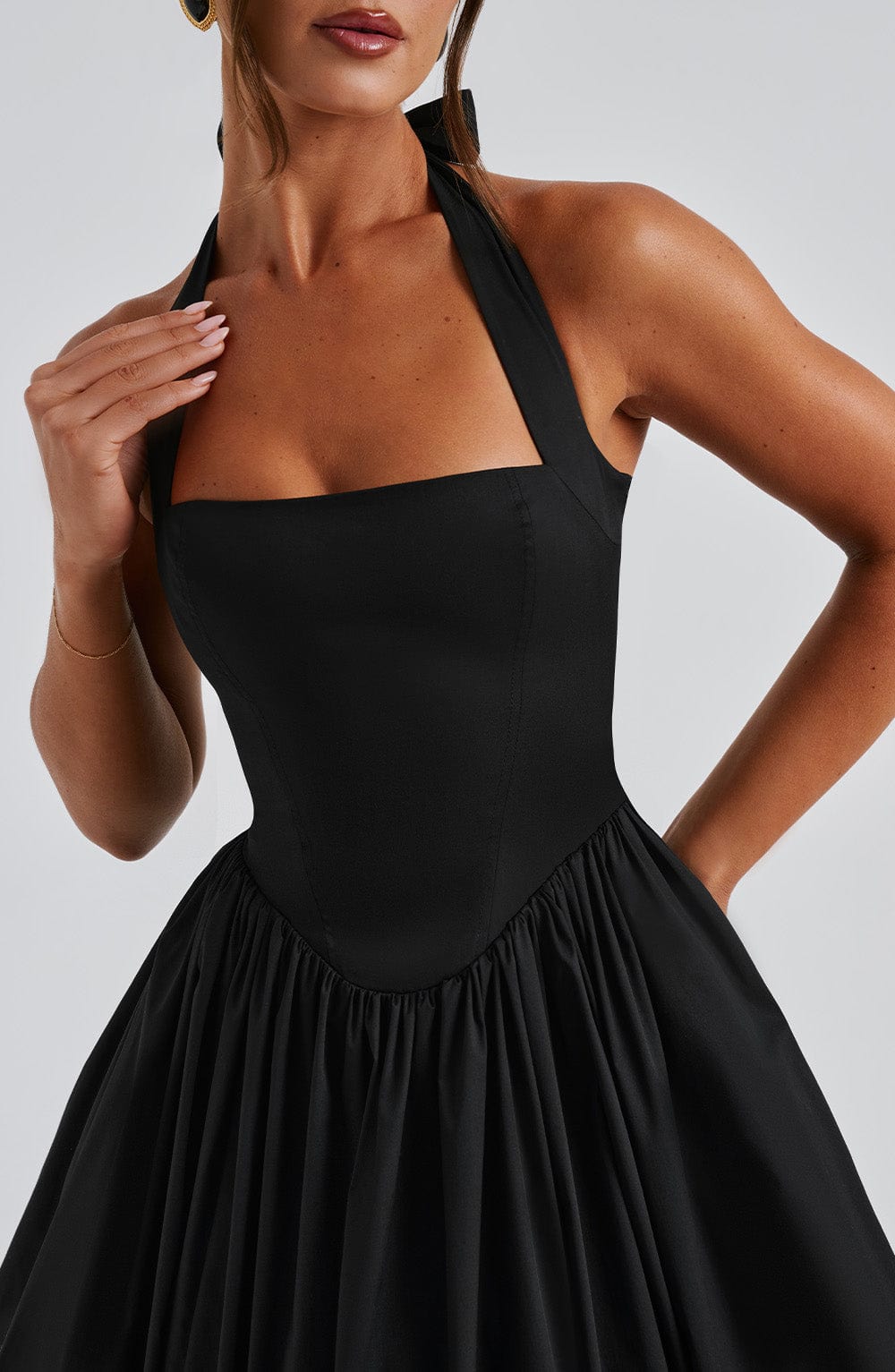 Béatrix | Women's Halter A-Line Midi Dress