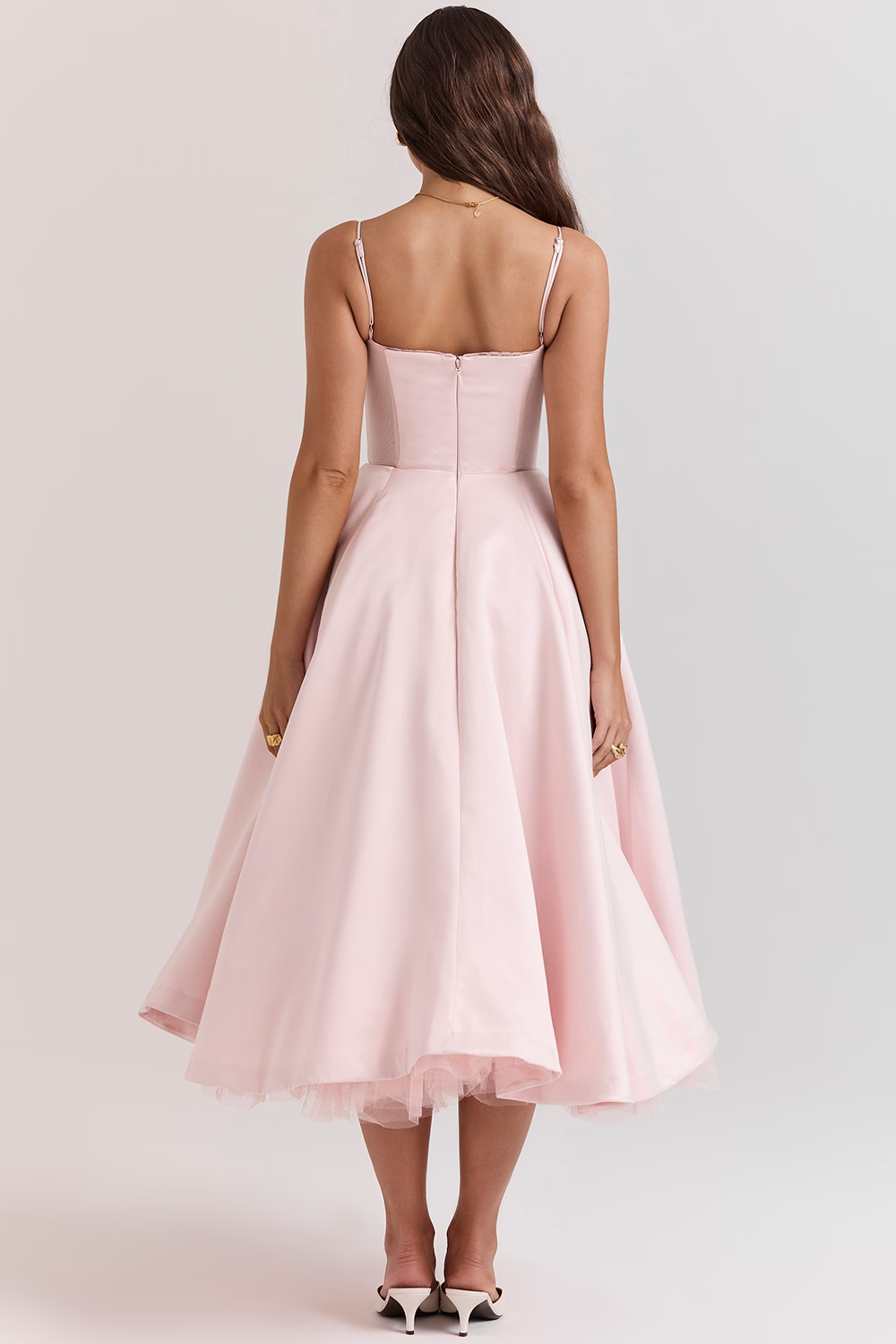 Sera | Strapless Sweetheart Ball Gown Midi Dress