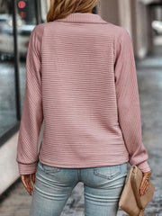 Liesel | Women's Ribbed Half Zip Jumper