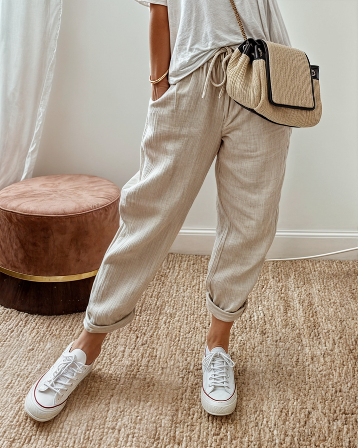 Mia | Relaxed Drawstring Jogger Trousers