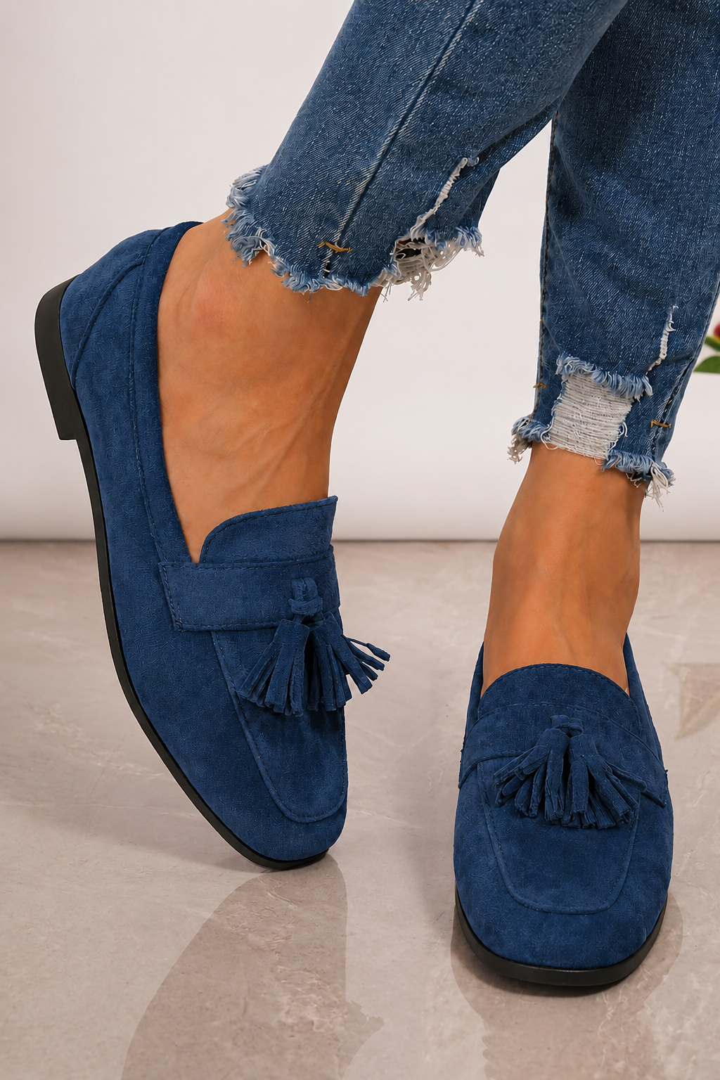 Elsie | Women's Suede Tassel Loafers