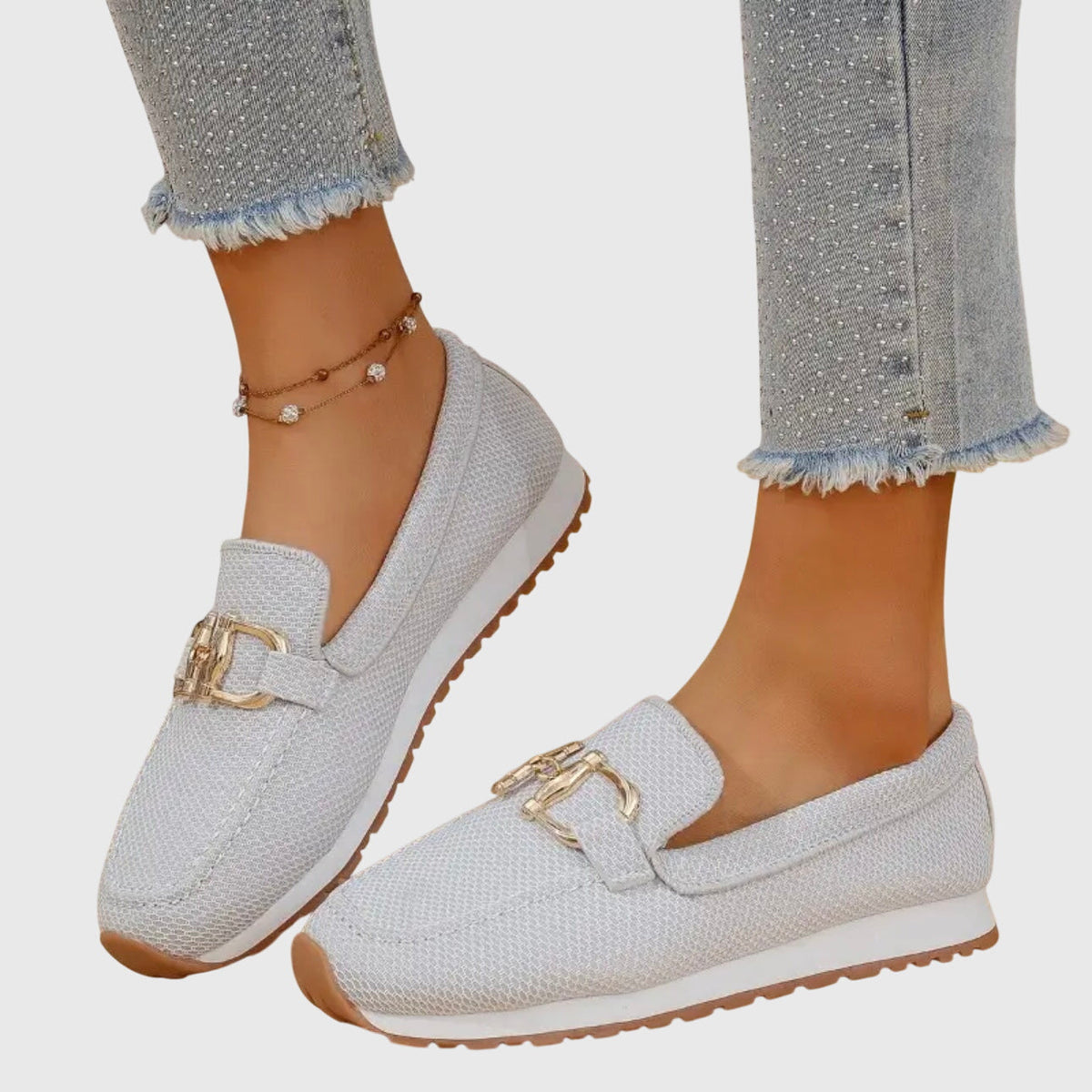Aveline | Women's Chain Buckle Loafers