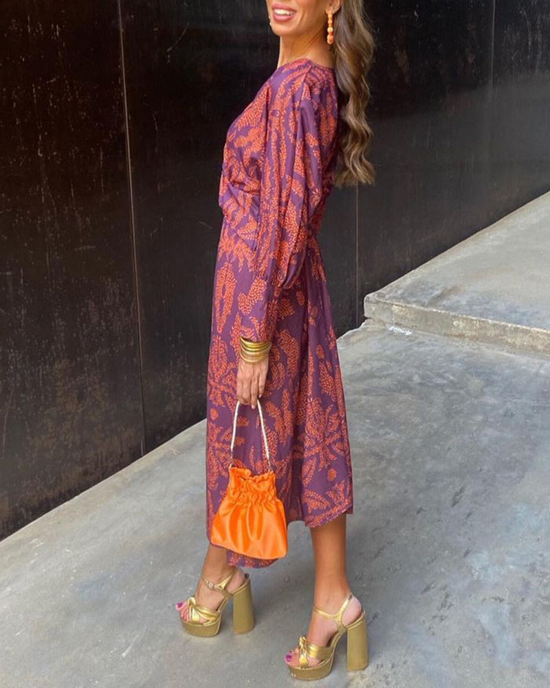 Alessia | Women's Floral Wrap Cocktail Maxi Dress