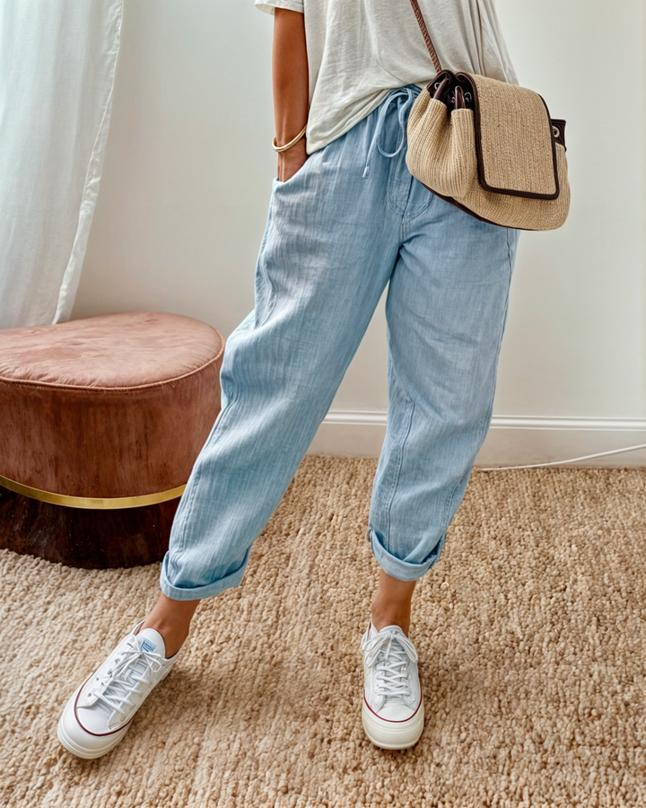 Mia | Relaxed Drawstring Jogger Trousers
