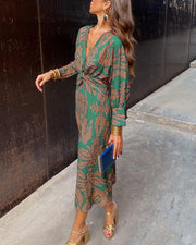 Alessia | Women's Floral Wrap Cocktail Maxi Dress
