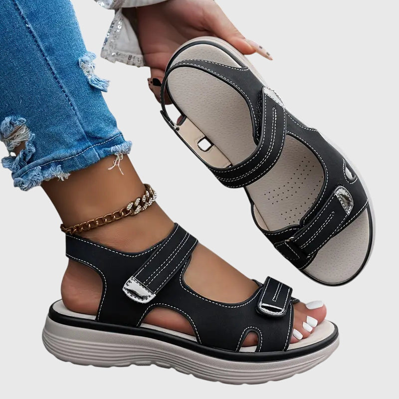 Helena | Women's Velcro Platform Sandals