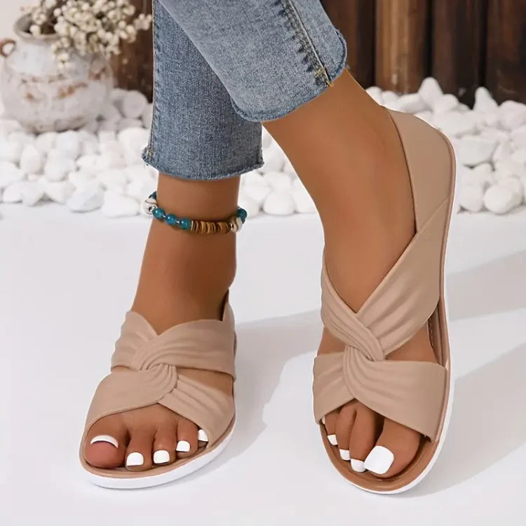 Camille | Women's Twist Knot Slide Sandals