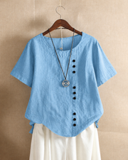 Ivy | Women's Linen Button Blouse
