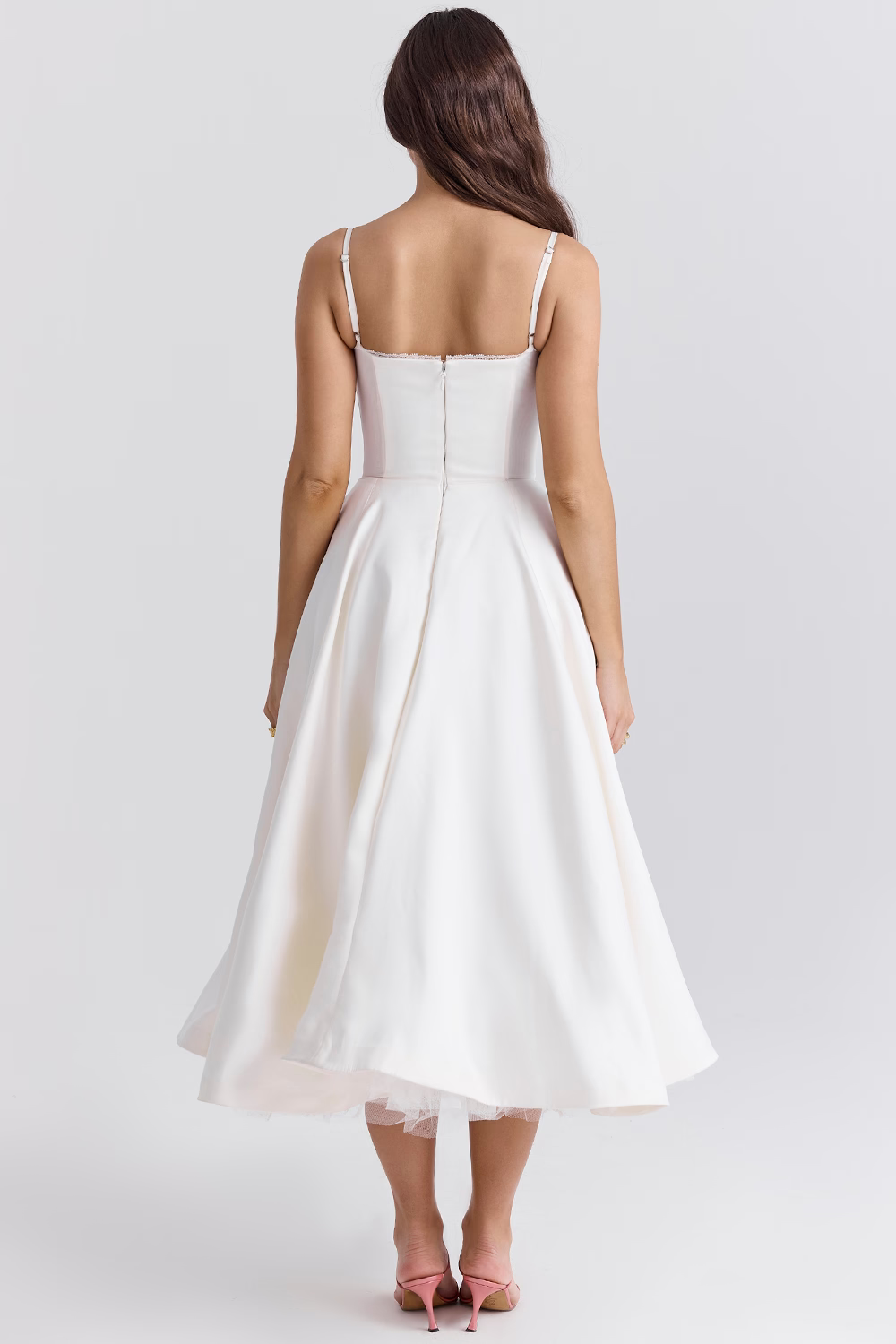 Sera | Strapless Sweetheart Ball Gown Midi Dress