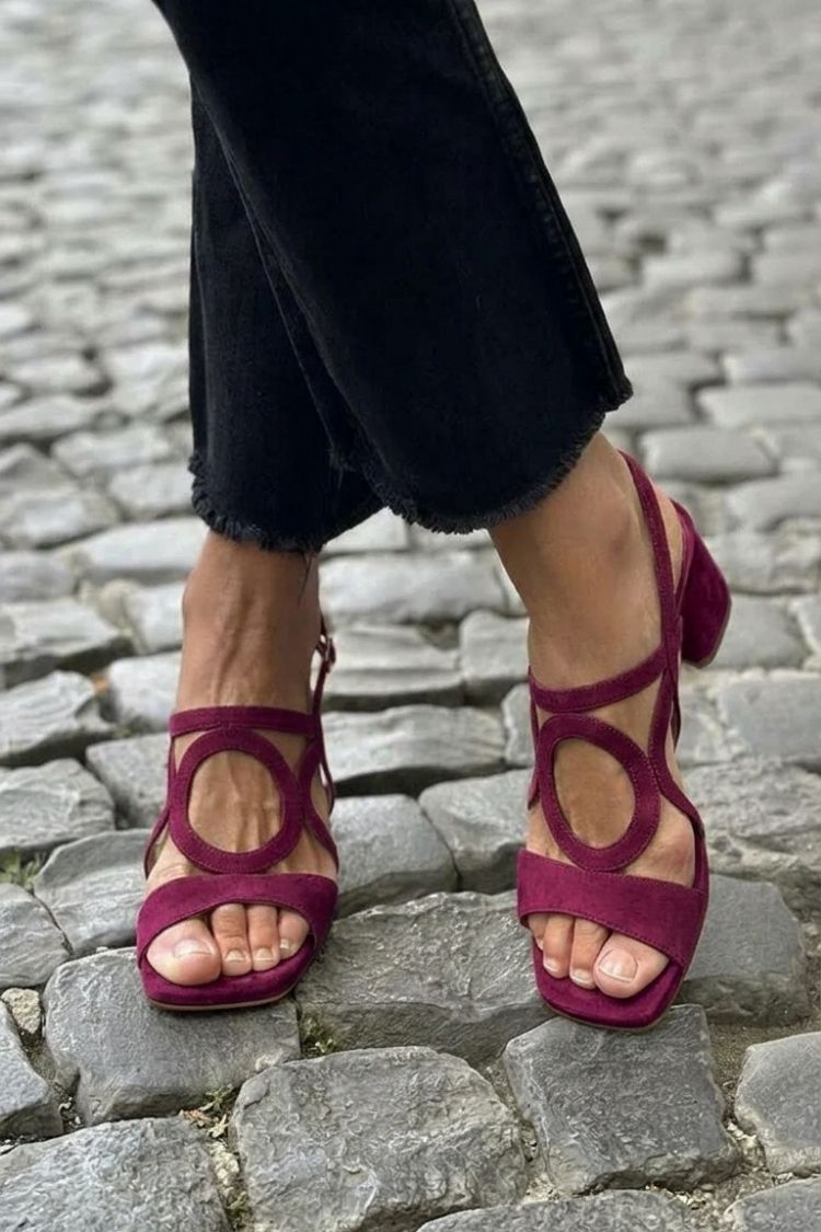 Valentina | Women's Slingback Block Heel Sandals