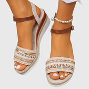 Hana | Women's Boho Espadrille Wedge Sandals