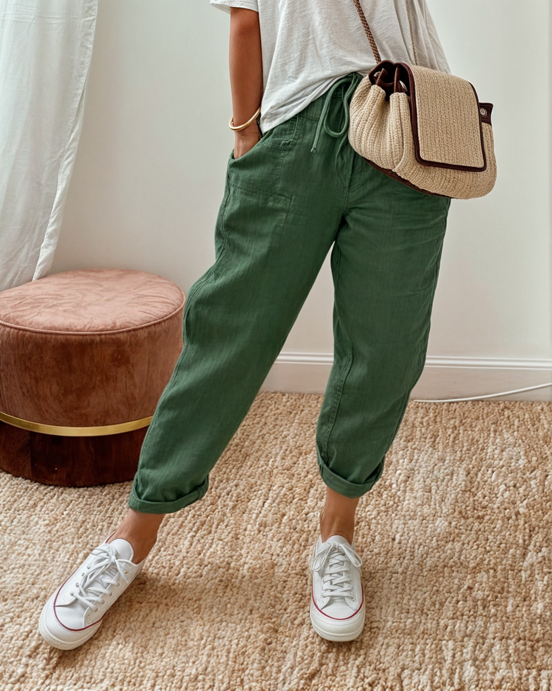 Mia | Relaxed Drawstring Jogger Trousers