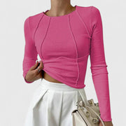 Isaline | Women's Ribbed Twist Crop Top