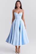 Sera | Strapless Sweetheart Ball Gown Midi Dress