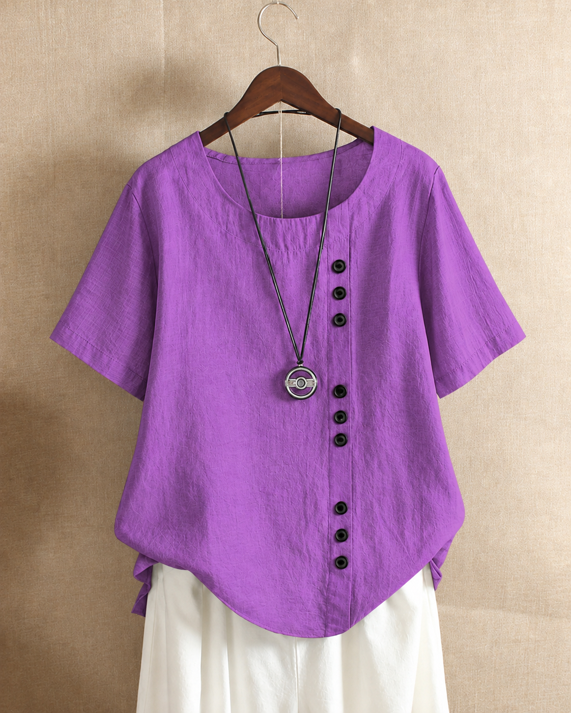 Ivy | Women's Linen Button Blouse