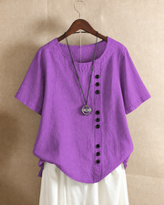 Ivy | Women's Linen Button Blouse
