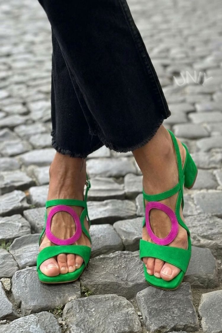 Valentina | Women's Slingback Block Heel Sandals