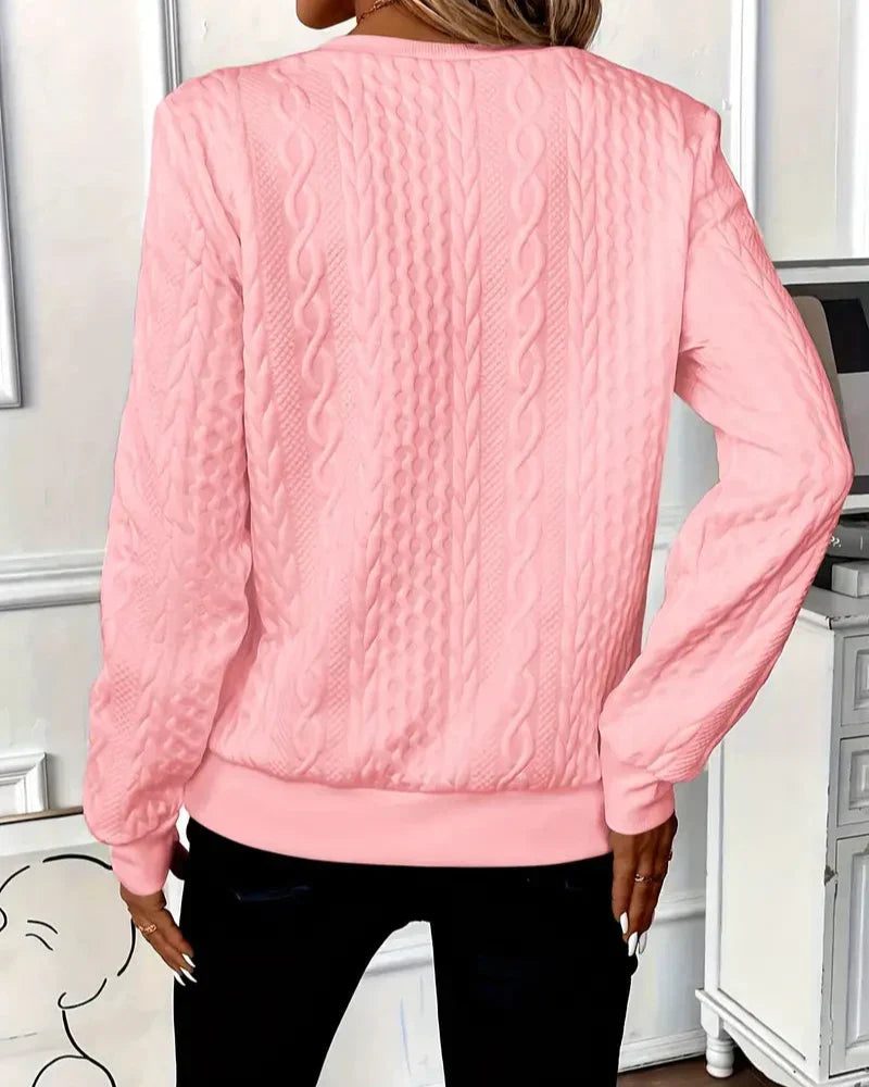 Freida | Women's Cable Knit Half Zip Jumper