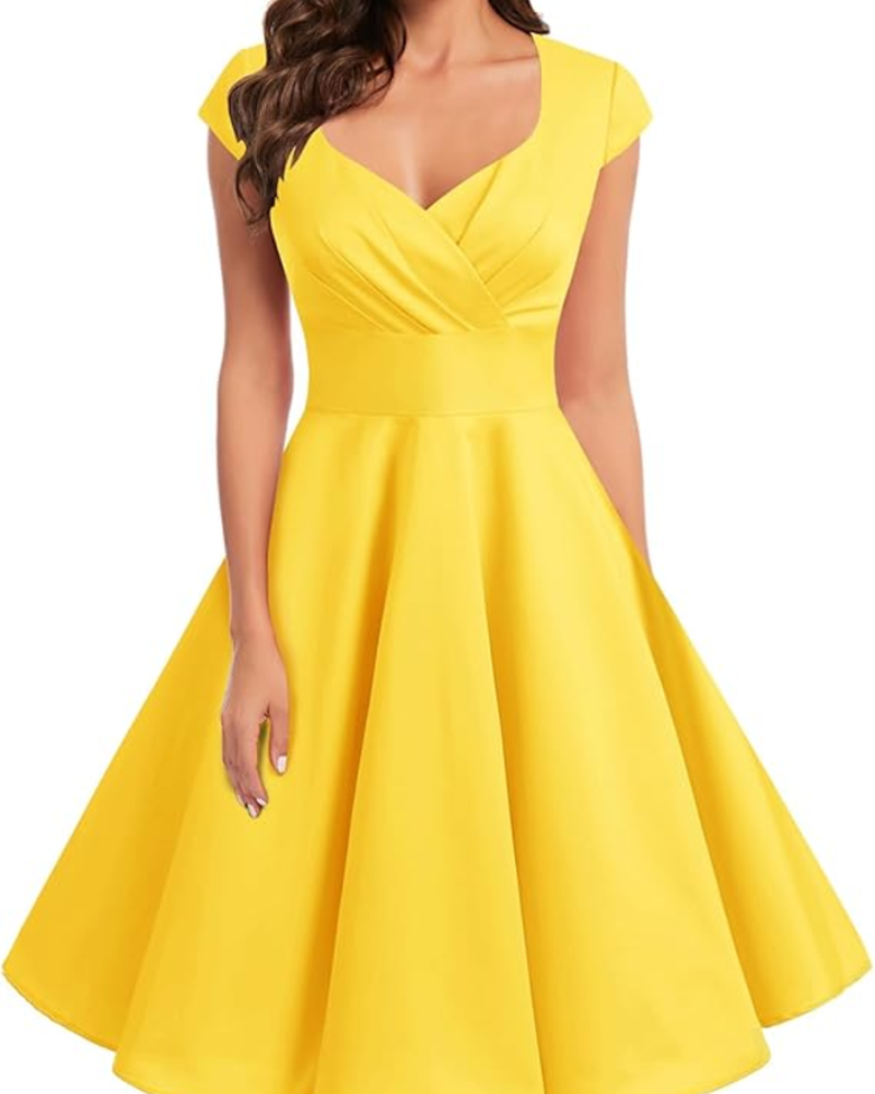 Grace | Sweetheart Cap-Sleeve Fit & Flare Dress