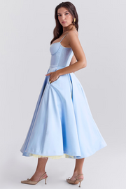 Sera | Strapless Sweetheart Ball Gown Midi Dress