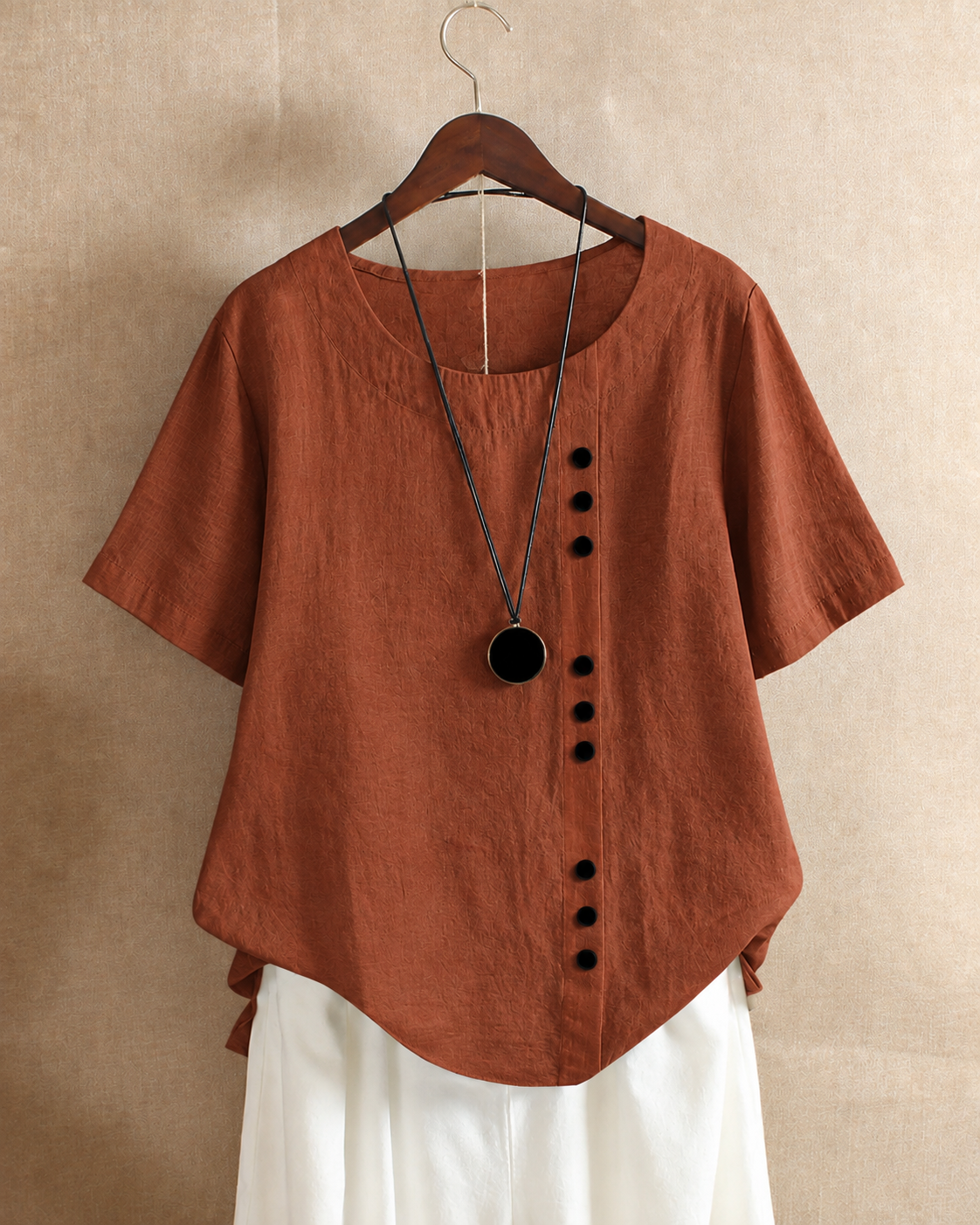 Ivy | Women's Linen Button Blouse