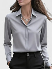 Tania | Women's Satin Blouse