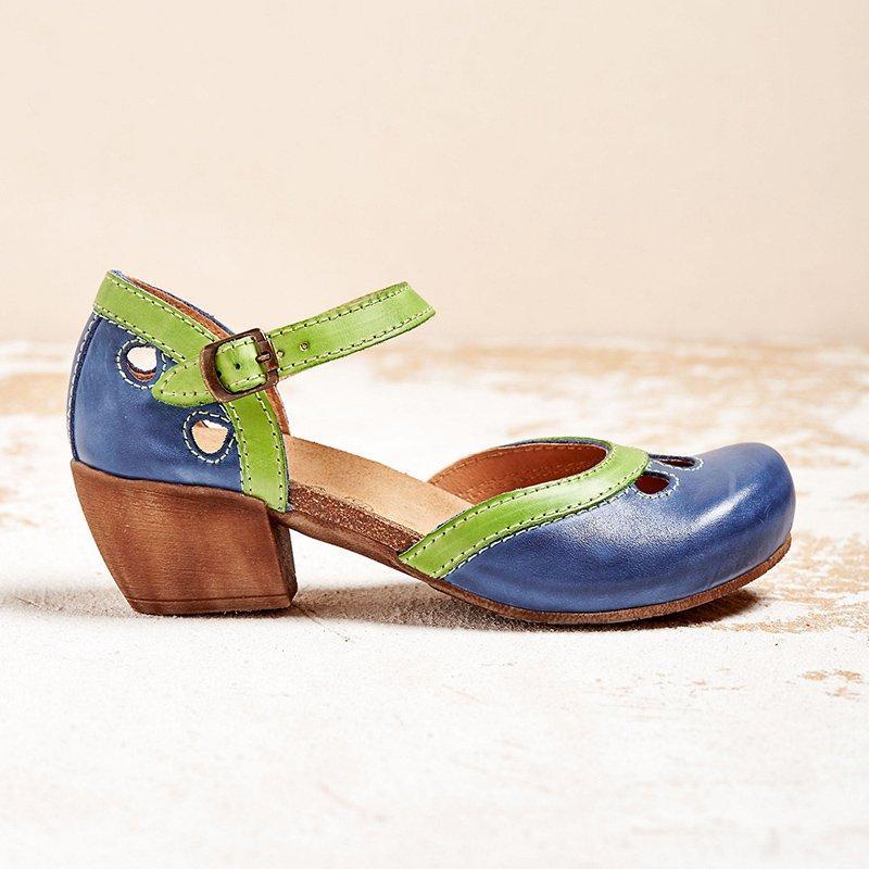 Perpetua | Women's Mary Jane Block Heels