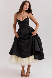 Sera | Strapless Sweetheart Ball Gown Midi Dress