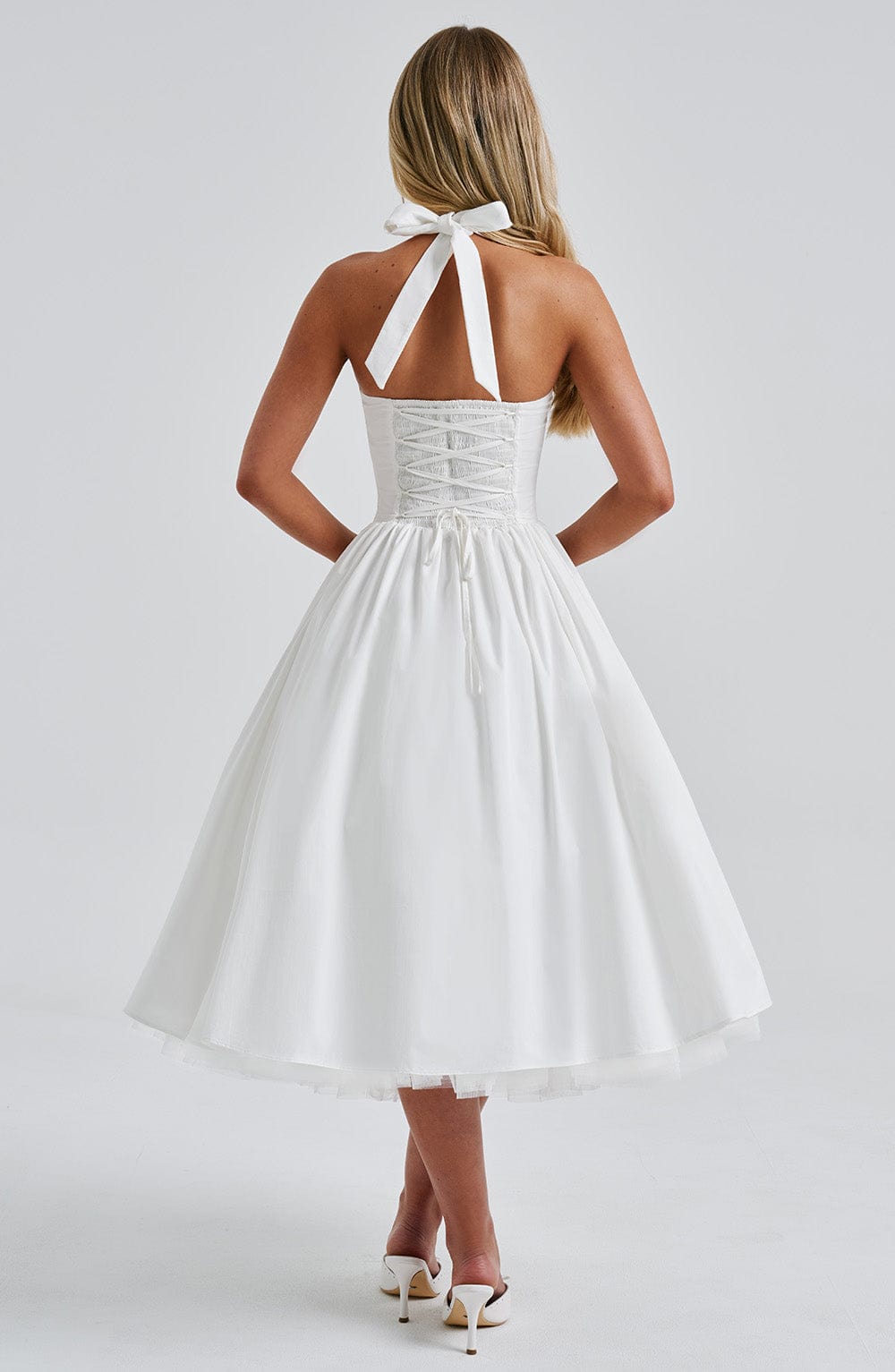 Béatrix | Women's Halter A-Line Midi Dress