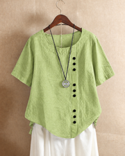 Ivy | Women's Linen Button Blouse