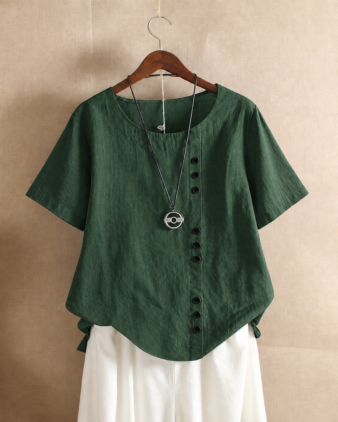 Ivy | Women's Linen Button Blouse