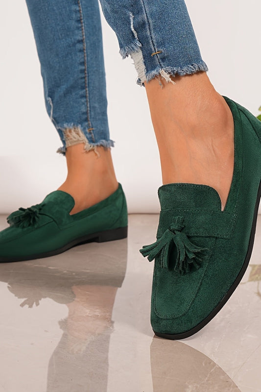 Elsie | Women's Suede Tassel Loafers