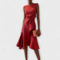 Célestine | Women's Ruffle Cocktail Midi Dress