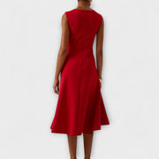 Célestine | Women's Ruffle Cocktail Midi Dress