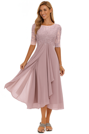 Isadora | Women's Lace A-Line Midi Dress