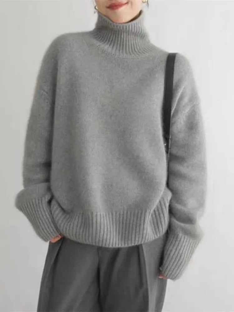 Greta | Women's Oversized Roll Neck Jumper