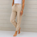 Eva | Relaxed Drawstring Linen Pants