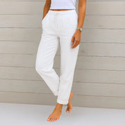 Eva | Relaxed Drawstring Linen Pants