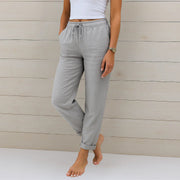 Eva | Relaxed Drawstring Linen Pants