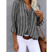 Elena | Women's Striped Linen Shirt
